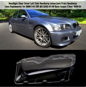 Resim Xindoker Bmw E46 99-03 2 Kapı Sol Far Lens Kapağı - Uv Koruma Abs Plastik - Parlak Yenileyici - Dayanıklı 