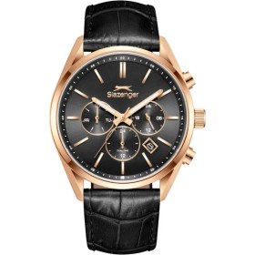 Resim Slazenger SL.09.2494.2.04 Quartz Deri Siyah 41 mm Erkek Kol Saati 