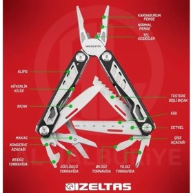 Resim Lidyahan Store Multi Tool 15 Fonksiyonlu 155 mm - 14000005270 