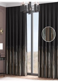 Resim Perlife Macro Pano Fon Perde / Ölçünüze Özel Dikim Kahverengi 