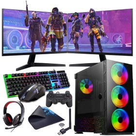 Resim I5 12400F 16GB 120GB SSD 1TB HDD 6GB GTX1660S Çift 24" Monitörlü (Gaming SET) Rogame