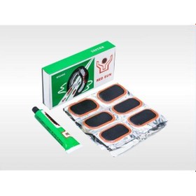 Resim Motosiklet Bisiklet Lastik Yama Seti Solüsyon+24 Adet Yama 