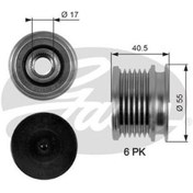 Resim GATES OAP7057 Alternator Kasnagi (Mercedes Om611.612.613-Om646.647.648-Om651 / Sprinter-Vito-Viano) (WA189316) 