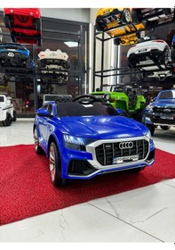 Resim Poyraz Akülü Tabletli Audi Q5 Akülü Araba 12v 0-6 Yaş Özelplaka Lacivert 