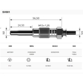 Resim Genel Markalar Svac Octavia 1.9 Tdi Cooling Water Isitma Bujisi 4'Lü Takım 