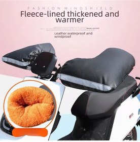 Resim Mufunye Kış Elektrikli Araç Sıcak Eldivenleri, Kalınlaştırılmış Soğuğa Dayanıklı Akü Motosiklet Gidonu Kılıfları, Genişletilmiş Is7054-cxc241114 