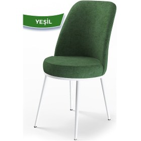 Resim Canisa Concept Dexa Serisi, Üst Kalite Mutfak Sandalyesi, Metal Beyaz Iskeletli, Haki Yeşil Sandalye Sandalye Haki Yeşil Ayaklar Beyazz 