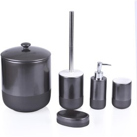 Resim ACAR Gri 5 Parça Blanca Seramik Banyo Seti (SABJ-011269/4) 