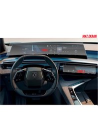 Resim Peugeot 3008 Panoramik İ-cockpıt Multimedya Ve Klima Konsol Uyumlu Mat Ekran Koruyucu 