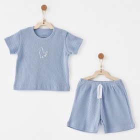 Resim Andywawa 2 'li Bebek Takım Set-Jacquard Special Modal Mavi - Mavi / 12-18 Ay 