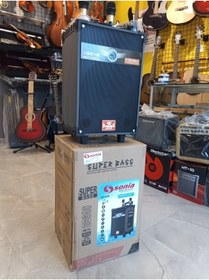 Resim PUANDORG Sonia Lt-910 Şarjlı Hoparlör - Çift Mikrofonlu - 3 Jak Girişli Bluetooth ( +Hediyeler) 