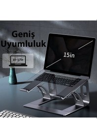 Resim ALLY MC LS653 Premium Ergonomik Alüminyum Laptop-Bilgisayar Stan 