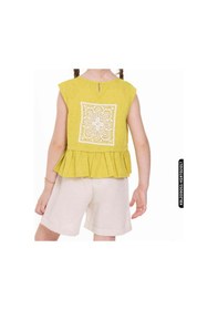 Resim Xo Kids Kız Brodeli Bluz 4-8 Yaş 34558 Kblz09051 Yeşil 