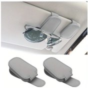 Resim Topshop1 2'li Gri Suncaraccl Manyetik Güneş Gözlüğü Askısı Vizör Klipsli Araç Aksesuarı 