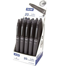 Resim Mılan 17656590220 Capsule Siy Tükenmez Kalem 20Li 
