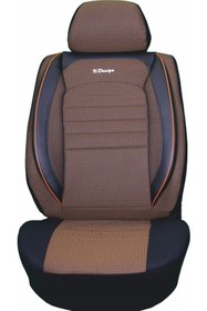Resim K-Design GOLD JAKAR TİCARİ KOLTUK KILIFI SERİSİ TABA SİYAH AN994 
