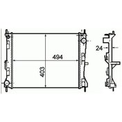 Resim RADYATOR CLIO III MODUS MICRA III 1.5 DCI 1.2 16V 1.4 1.6(AC+KLIMASIZ+MEK) (495x416x23) ORIS MRN382023 OEM -8200138738|21410AY600 