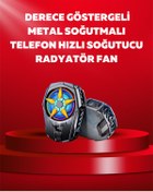 Resim TeknoKesgin Mobil Cihaz Soğutma Radyatörü – Metal+ABS, Type-C Kablolu 