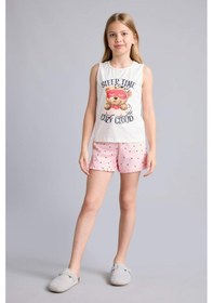 Resim Defacto Kolsuz Ayıcıklı Regular Fıt 2li Ecru Pijama Takımı Kız Çocuk H8112a826smer105 Ekru-er105 