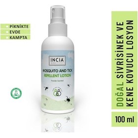 Resim INCIA Pudra Kokulu Sivrisinek ve Kene Kovucu Losyon 100ml 