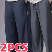 Resim 2'li Erkek Günlük Pantolon, Dört Renk Karışımı, Düz Renk, Normal Boy, İlkbahar/Sonbahar Koleksiyonu, Günlük Giyim, Casual Giyim, Casual Stil, Düz Renk Tasarım, Rahat Kesim, Dayanıklı Kumaş, Günlük Pantolon 