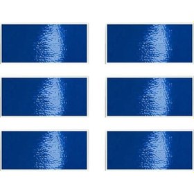 Resim Mavi 6 Adet Jant Etiketi Su Geçirmez Dekoratif Evrensel Araba Motosiklet Tekerleği Göbeği Yansıtıcı Şerit Araç 