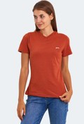 Resim Slazenger KRISTEN I Kadın V Yaka Kiremit Tişört 