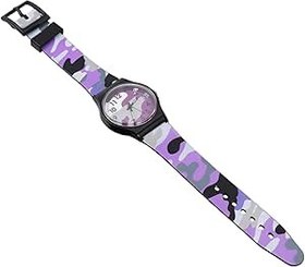 Resim SOIMISS 1 Bilgisayar Karikatür Kamuflaj Izle Okunması Kolay Izle Kızlar Için Zaman Makinesi Saatleri Yeni Yıl Çocuk Saati Hediyesi Erkek Hediyeler Pvc Izlemek Mor Öğrenci Kuvars Saatler 