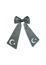 Resim Ay Yıldızlı Fiyonklu Siyah Saç Tokası Siyah 