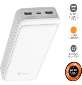 Resim Lucatech Asus Zenbook 13 / Zenbook 14 / Zenbook 15 Uyumlu 25.000 Mah 48W Turbo Powerbank 