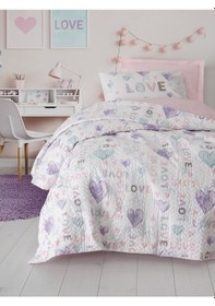 Resim Cotton Box Genç Odası Tek Kişilik Complete Set Lovella Pembe Pembe 