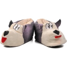 Resim Aspor Mor Bej Kadın Panduf Köpekli 