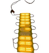 Resim Vitrin Tezgah Mağza Ürün Gösteri Sarı Akvaryum Mutfak Dolap Ayna Modül Led Aydınlatma Işık Cob Mercekli 6w Ip65 Dc 12v 90x35mm Sarı 