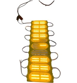 Resim Vitrin Tezgah Mağza Ürün Gösteri Sarı Akvaryum Mutfak Dolap Ayna Modül Led Aydınlatma Işık Cob Mercekli 6w Ip65 Dc 12v 90x35mm 