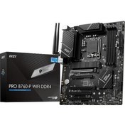 Resim Pro B760-p Wıfı Ddr4 Soket 1700 Ddr4 5333 Oc Pcı-e,m.2 Usb3.2 Hdmı,dp, 1x 2.5g Lan Wı-fı 6e Atx Anakart 