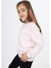 Resim Toontoy Kız Çocuk Göğüsü Tn Baskılı Sweatshirt Pudra 
