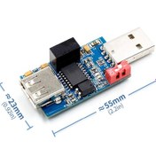 Resim Adum3160 Usb İzolatör Modül Usb Port Koruyucu Usb2.0 2500V 12Mbps 