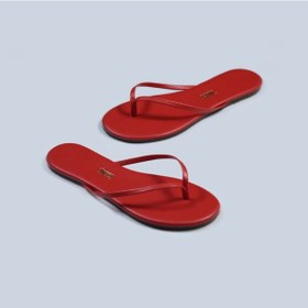 Resim Tkees Kadın Klasik Günlük Parmak Arası Terlik Kırmızı 