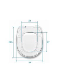 Resim Ideal Standard Consept E791701 Yavaş Kapanan Klozet Kapağı, Beyaz, Metal Menteşeli Beyaz 