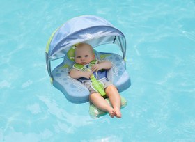 Resim Mambobaby Yüzme Simidi - Dino Jaw, Emniyetli, Gölgelikli ve Ayak Destekli 