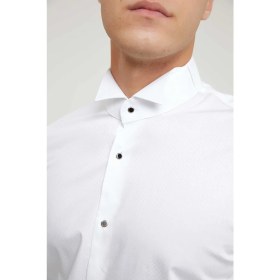 Resim D'S Damat Ds Damat Slim Fit Beyaz Armürlü Smokin Gömlek 4HSS2G8051260 