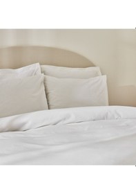 Resim Karaca Home Puff %100 Pamuk Çift Kişilik Nevresim Takımı Beyaz 