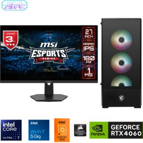 Resim Go Gamer UFE10D Intel Ultra 7 265KF Z890 64GB Ddr5 6000MHZ 2tb Gen4 SSD RTX4060 240MM Sıvı Soğutma Windows 11 Pro Msı 27" Gaming 
