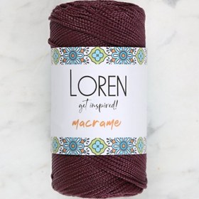 Resim Loren Macrame Koyu Bordo El Örgü İpi - RM115 