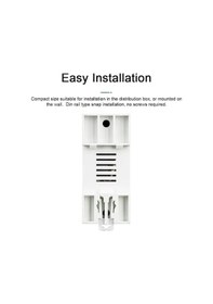 Resim Trendooze Tuya Wi-fi Akıllı Tekrar Kapama Koruyucusu, 1-63a Akım Koruma, Aşırı Ve Akım İzleme 