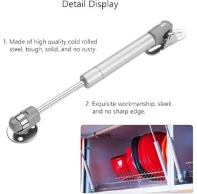 Resim River 100N Gazlı Dolap Pistonu,dolap Kapağı Amortisörü (Gri) 