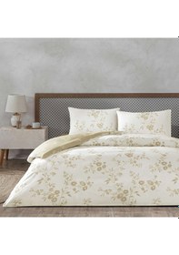 Resim Taç Vellise Ranforce Tek Kişilik Nevresim Takımı Beyaz Çok Renkli 