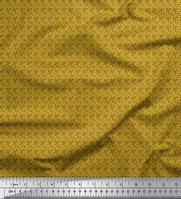 Resim Soimoi Moss Jorjet Kumaş Kulaklık ve Kulaklık Müzik Enstrümanı Baskılı Kumaş 1 metre 42 inç Genişlik 