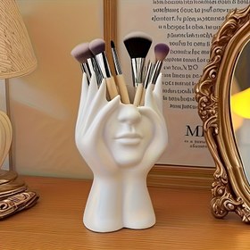 Resim Benzersiz Yaratıcı İnsan Vücudu Sanatsal Şekilli Makyaj Fırçası Tutucusu Kalem Kupa Dikkat Çeken Organizer, Masaya Monte Edilebilir Saklama Aracı, 30 Parça Set, şık makyaja özel saklamalar, ürünler ikiye bölme tezgah üstü örgüsü Banyo ve Tuvalet Güzelllik Üründe Sistematize Etmenin En Kolay yolu 