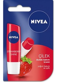 Resim Nivea Shine Çilek Dudak Bakım Kremi 4.8 G 